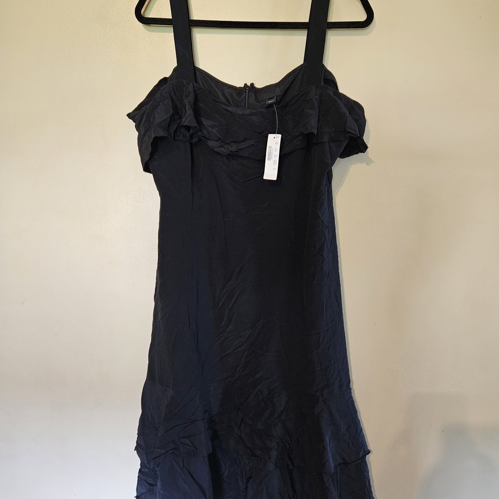 J. Crew Black Silk Dress